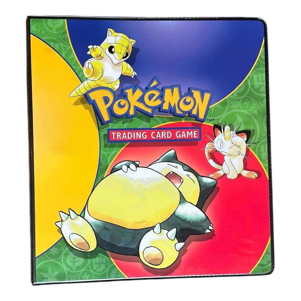 Vintage 1999 Pokemon Trading Card Wizards of the Coast Ultra Pro 3-Ring Binder